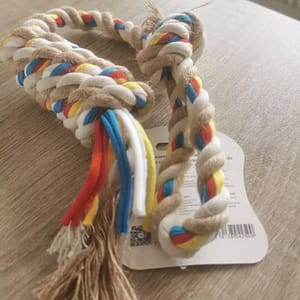 Halve meter touw met knoop