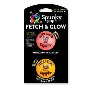 2 x Fetch and Glow Ball Spunky Pup