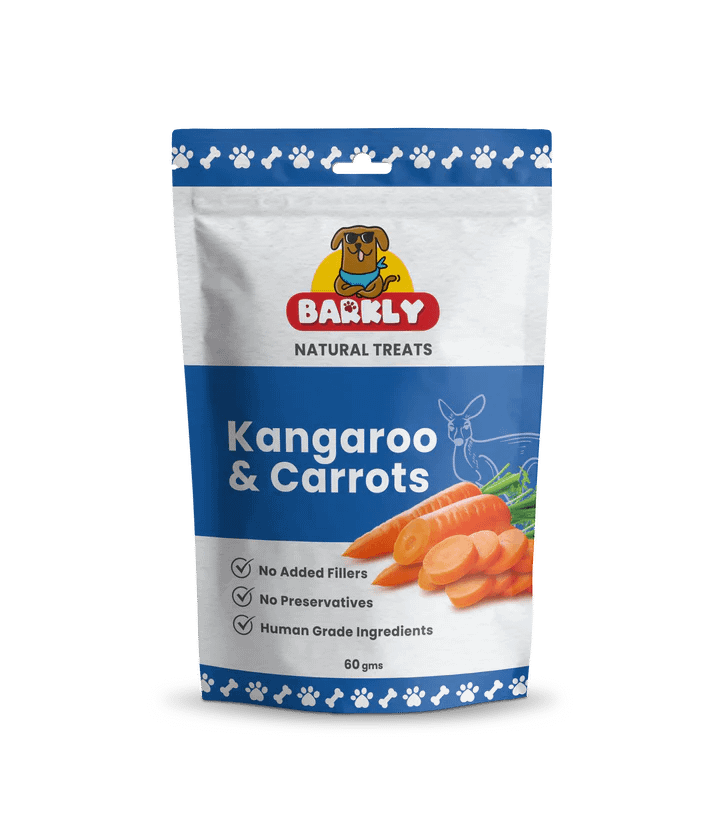 Kangoeroe en wortel kluifjes voor honden